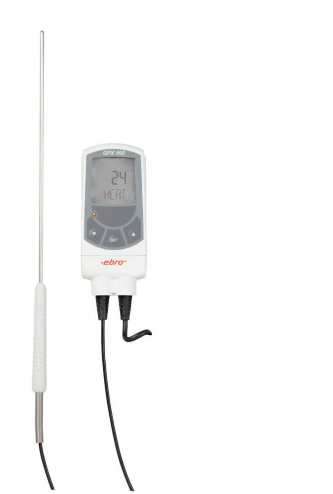 Thermometer GFX 460, mit fest angeschlossenem Edelstahlfühler | Typ: GFX 460, Temperatur: -50 ... 300 °C, Auflösung: 1 °C