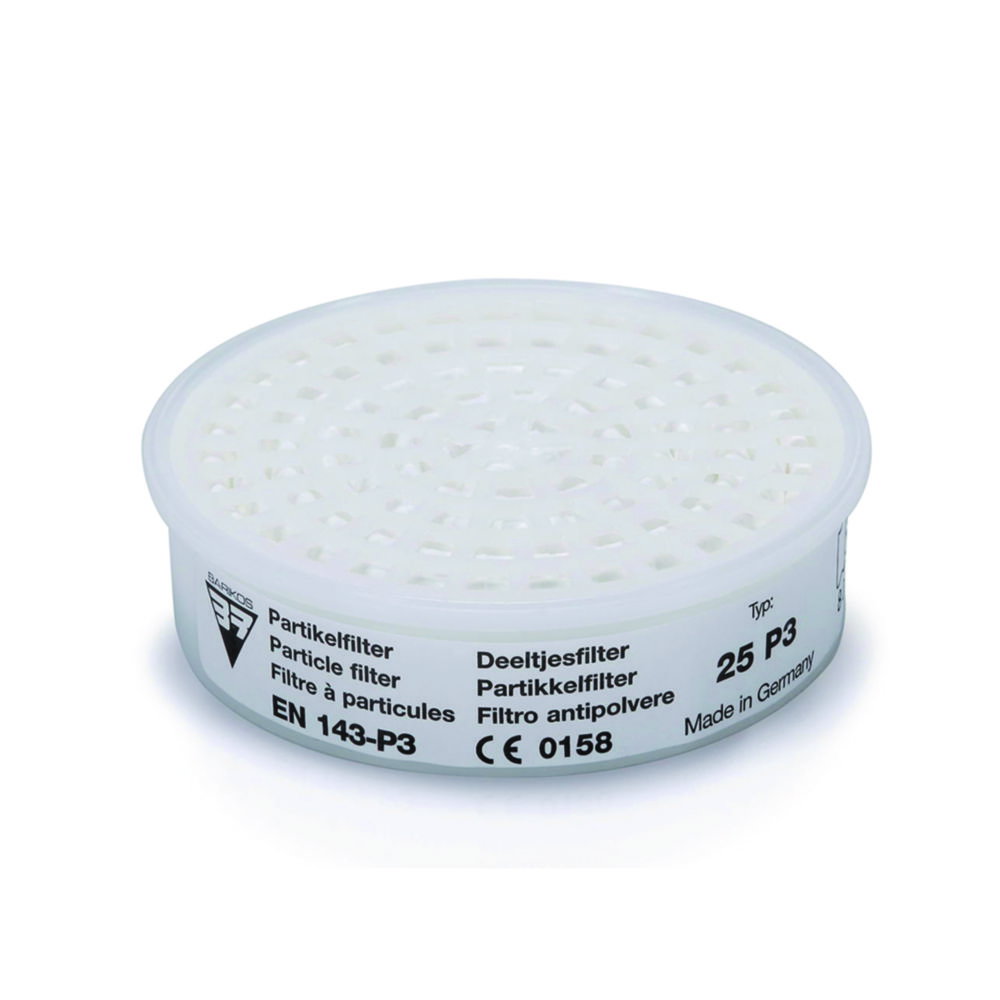 Atemschutz-Steckfilter für Halbmaske BariMask HF | Typ: 25 P3, Filtertyp: P3 R