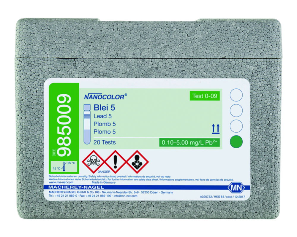 Rundküvettentests NANOCOLOR® Blei