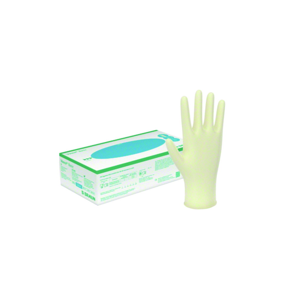 Einmalhandschuhe Vasco® Basic, Latex | Handschuhgröße: XS, Länge: 240 mm, Dicke: 0.08 mm