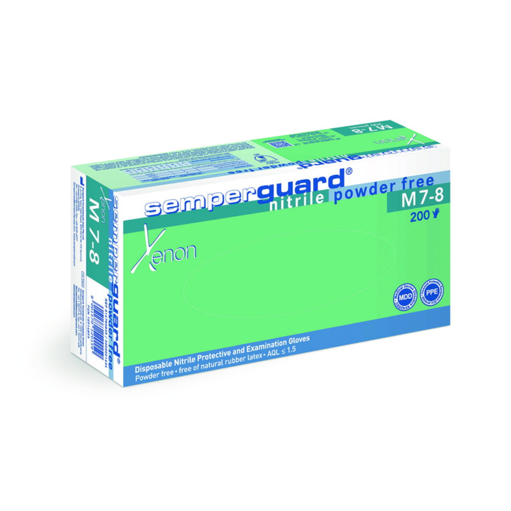 Einmalhandschuhe Semperguard®  Nitrile Xenon | Handschuhgröße: L, Länge: 240 mm, Dicke: 0.10 mm