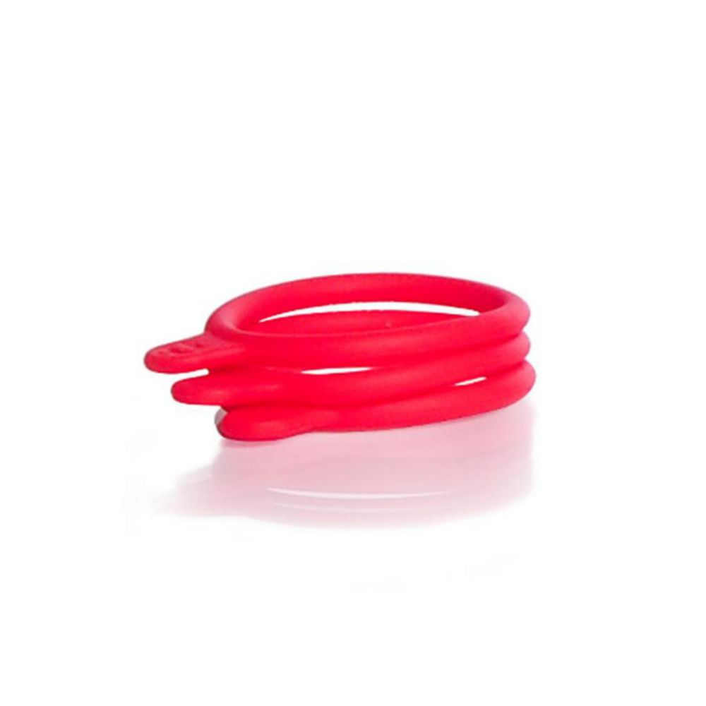 DURAN GL 45 Kennzeichnungsringe (bottle tag) aus Silikon für GL 45 DURAN® Laborflaschen, rot VE=20