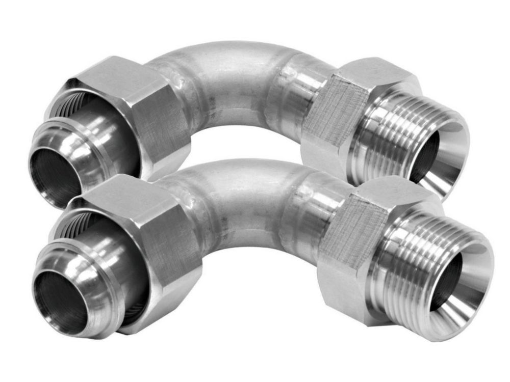 Winkelverschraubungen 90° M24x1.5 innen/außen VE=2