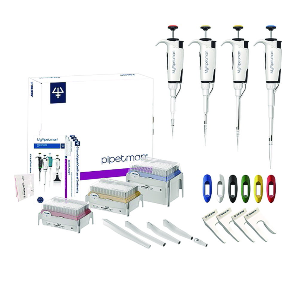 Einkanal-Mikroliterpipetten, Pipetman® Select, variabel, Starter Kit