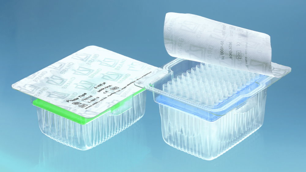 Roboter-Filterspitzen, PP, palettiert im TipRack, BIO-CERT®