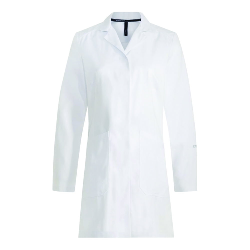 Labormantel Damen Typ 7095, 100 % Baumwolle, reinweiß