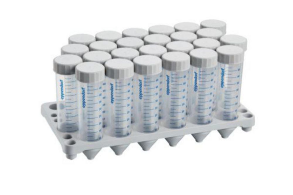 Eppendorf Conical Tubes, 50 mL, sterile, pyrogen-, DNase-, RNase- und DNA-frei, farblos, 300 Tubes (12 Racks × 25 Tubes)
