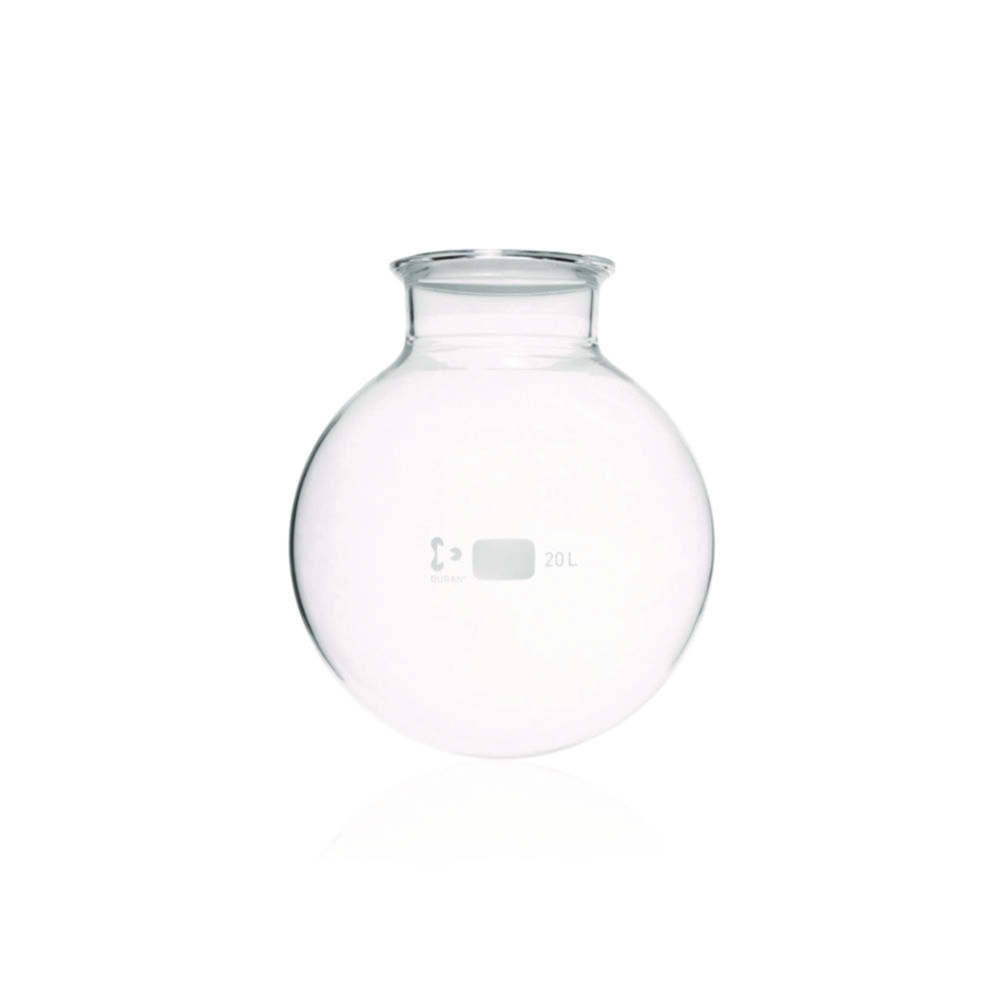 Planflansch-Rundkolben 20 Ltr. Glas,DN 150, DURAN