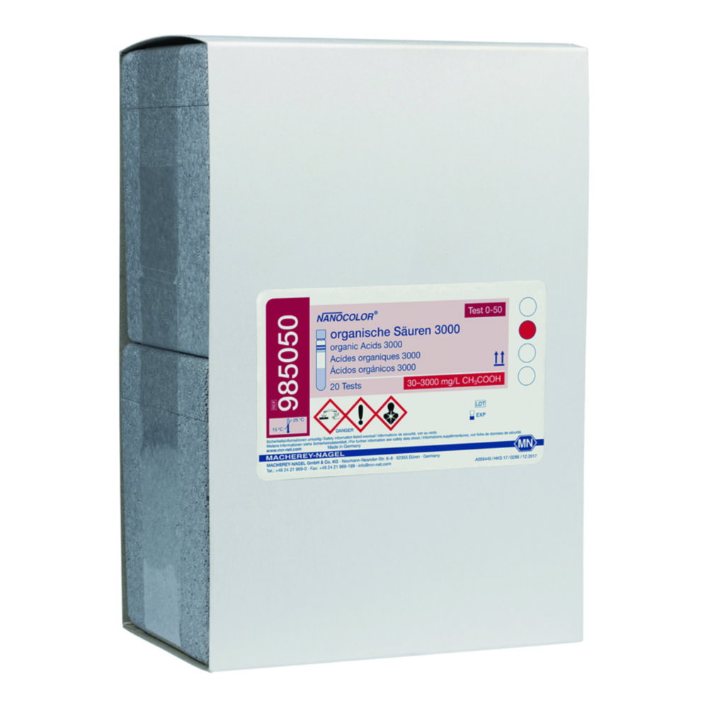Rundküvettentests NANOCOLOR® Organische Säuren