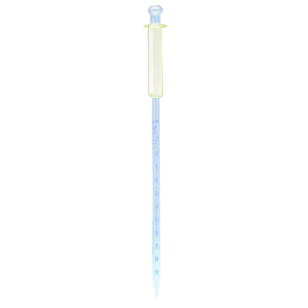 Messpipetten FORTUNA®, mit Saugkolben, Kalk-Soda Glas, ähnlich Klasse A | Nennvolumen: 5 ml, Teilung: 0.1 ml