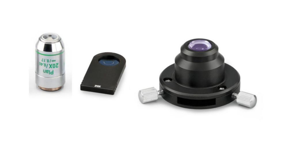 Einzeleinschub mit Inf PH-Plan-Objektiv 20x. für Phasenkontrasteinheit der Serien OBL-1, OBD-1