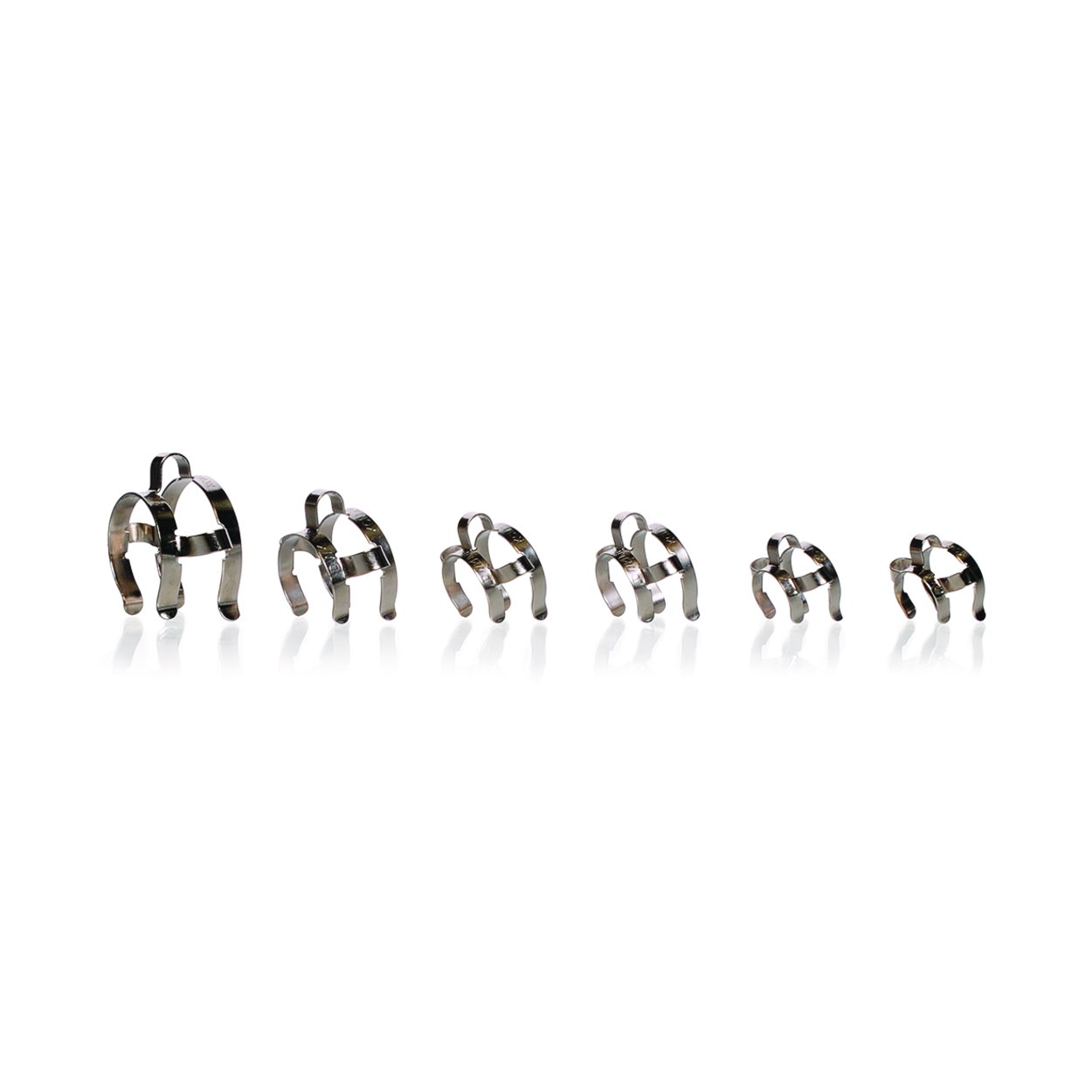 Klemmen-Sortiment KECK™, Metall, für Kegelschliffe