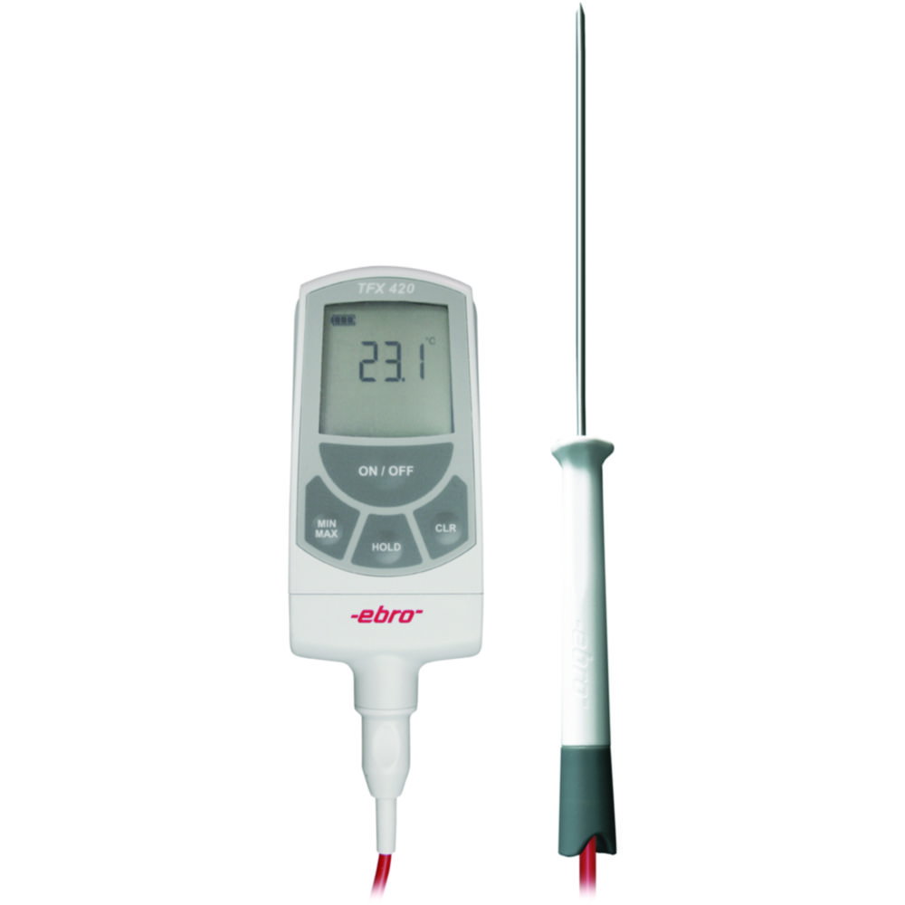 Labor-Thermometer Set TFX 420, mit Temperaturfühler TPX 400
