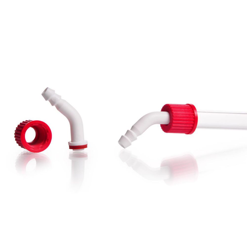 Kunststoff-Olive GL 14, gebogen kpl. mit Schraubverbindungskappe