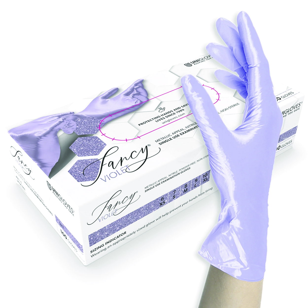 Einmalhandschuhe Fancy Violett, Nitril