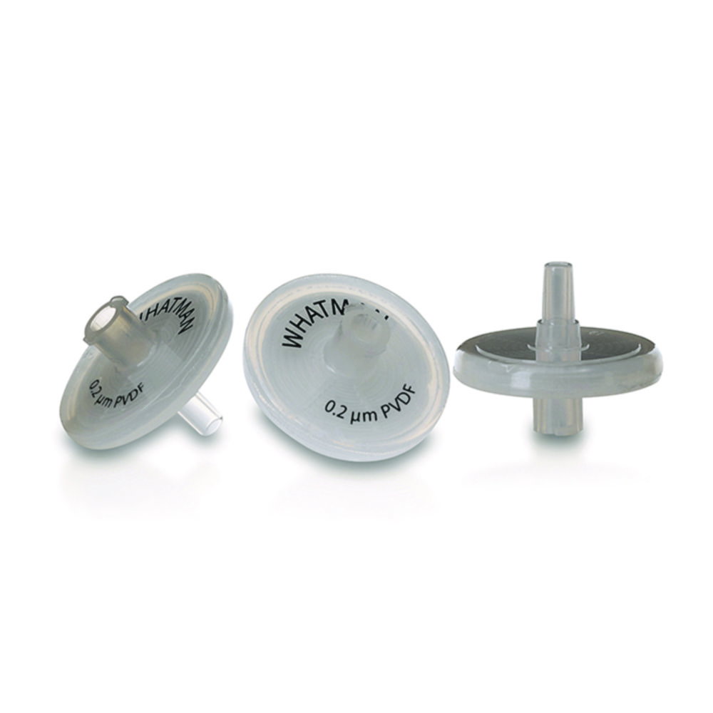 Spritzenvorsatzfilter Puradisc™, PVDF, Ausgang mit verlängerter Spitze