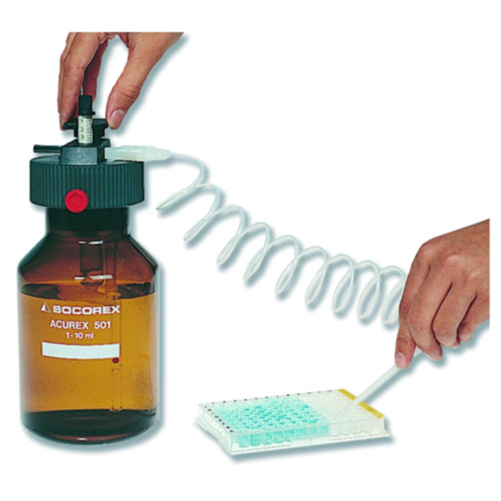 Jet Pen Verlängerungs-Schlauch mit Ausstoßkanüle, PTFE 60 cm Distanz