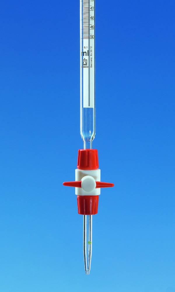 Kompakt-Büretten, AR-GLAS®, Klasse B | Nennvolumen: 10 ml, Teilung: 0.05 ml, Toleranz: 0.05 ml