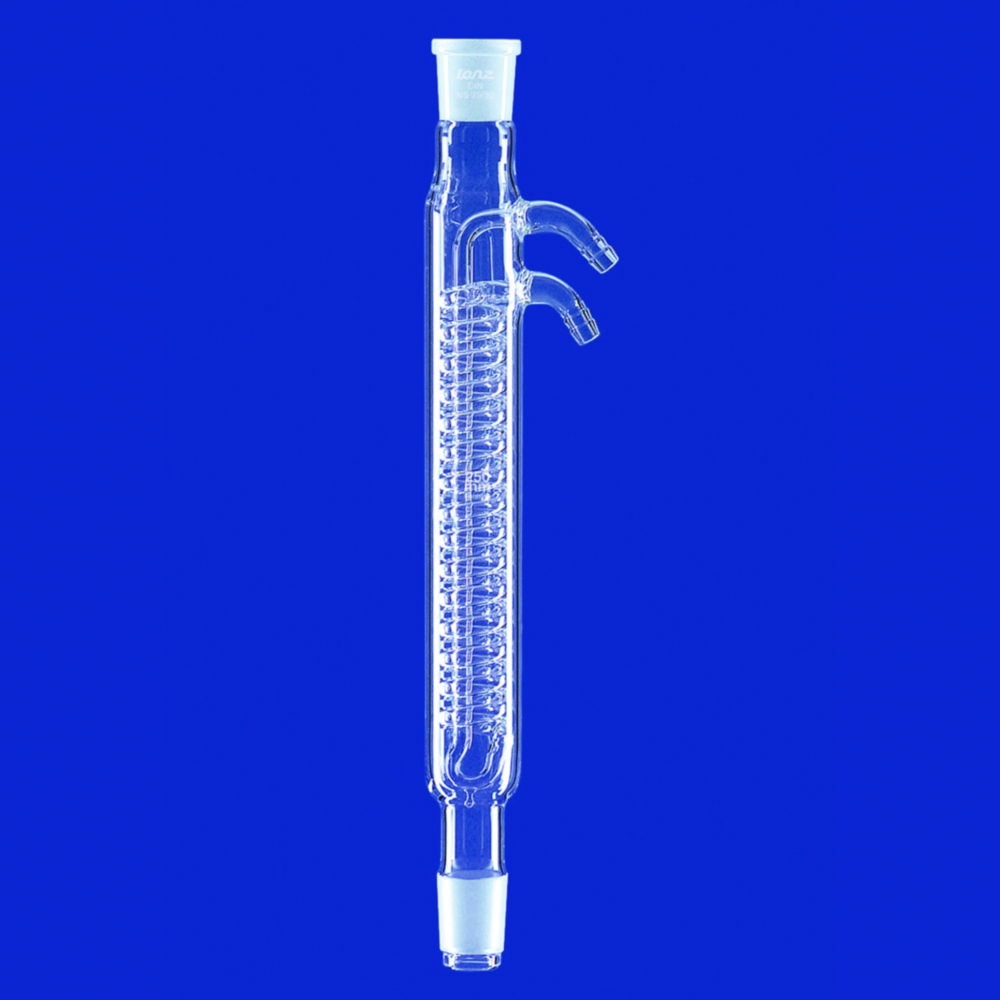 Dimroth-Kühler, mit Glasolive, DURAN®-Rohr
