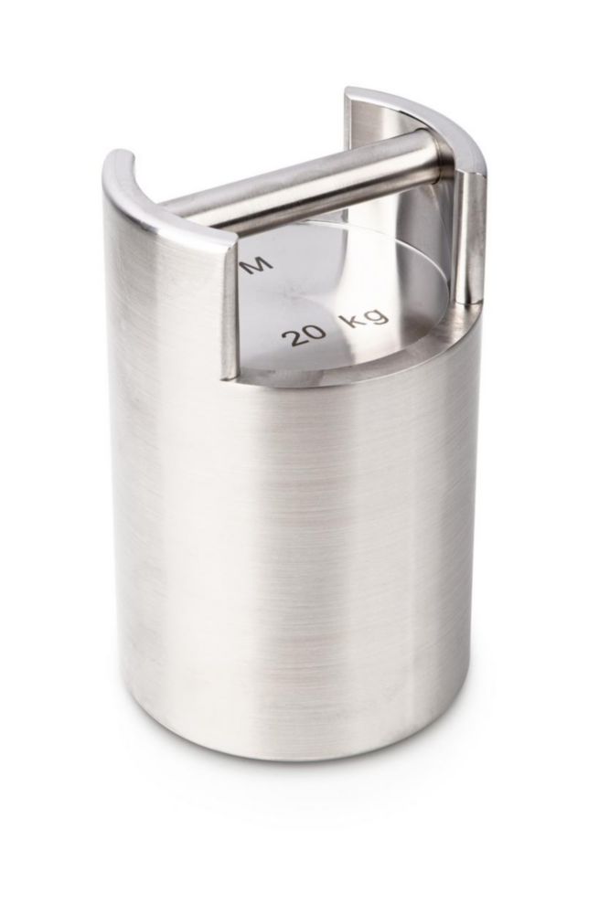 Gewicht M1, 20kg, Edelstahl stapelbar