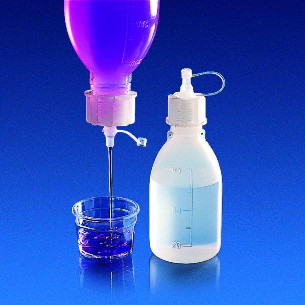 Tropfverschluss, PE, mit kurzer Tülle