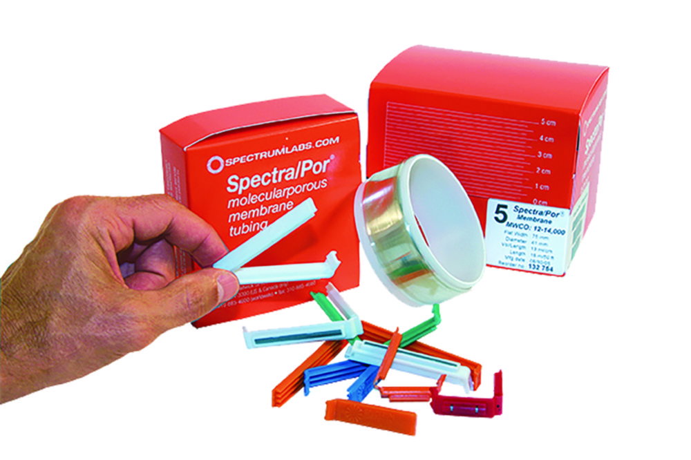 Dialysemembran-Clips Spectra/Por, PP, mit Gewicht