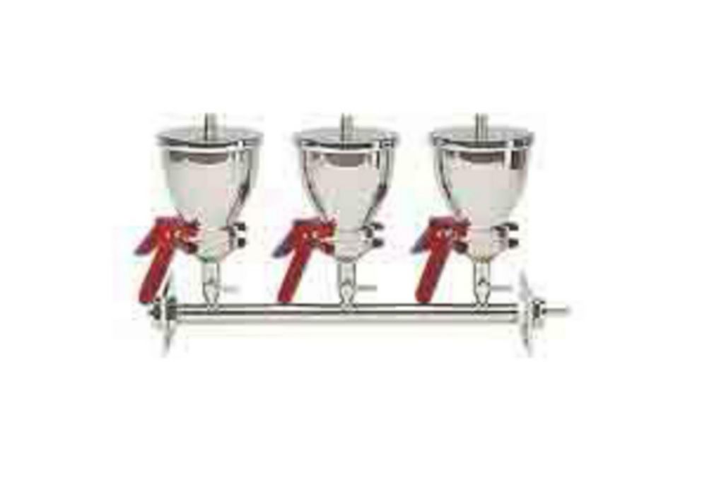 AS310/3 3-Platz-Vakuumfiltrationssystem Edelstahl 500ml, 47/50mm, Stützsieb