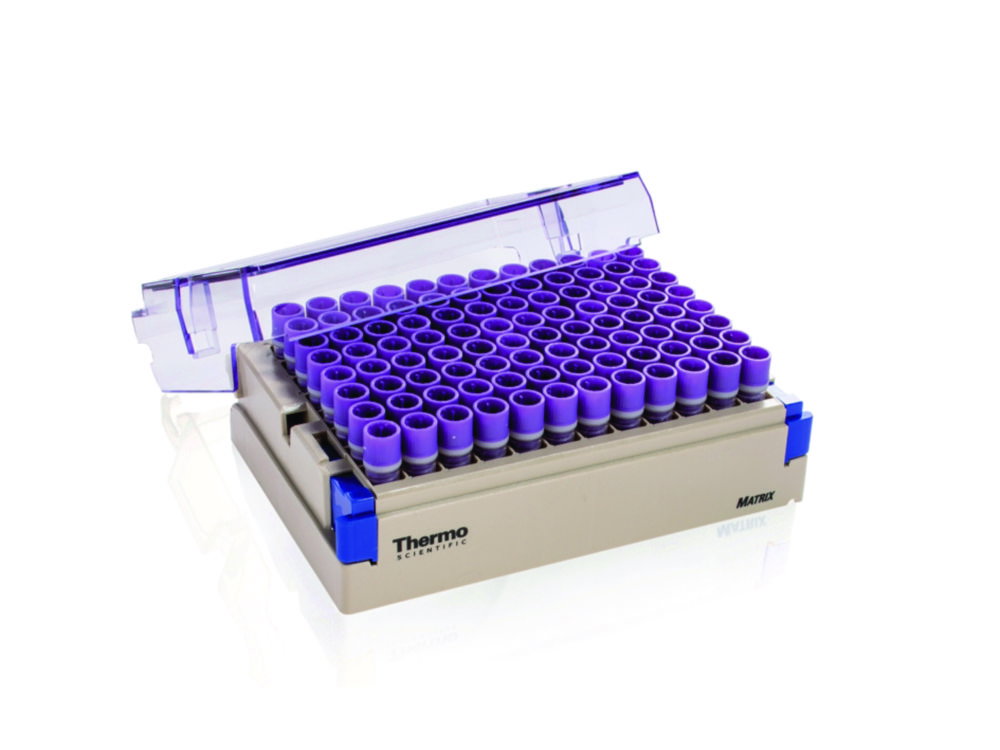 Lagerröhrchen Matrix™, mit 2D-Code, steril, mit farbigem Schraubverschluss
