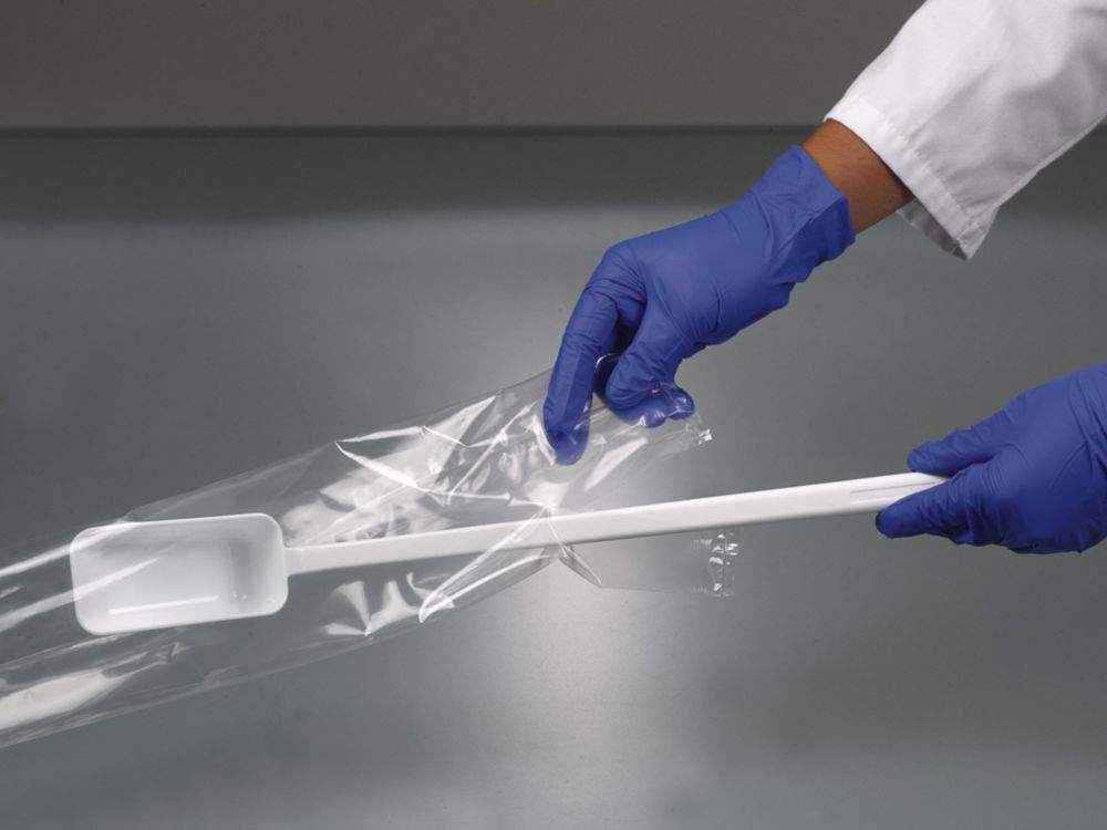 Probenschaufel, langer Griff, PS, Einweg