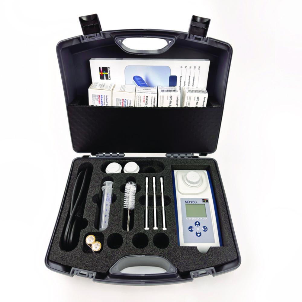 Photometer MD150 Cl-Cl-HR (KI)-ClO2, mit Reagenztabletten