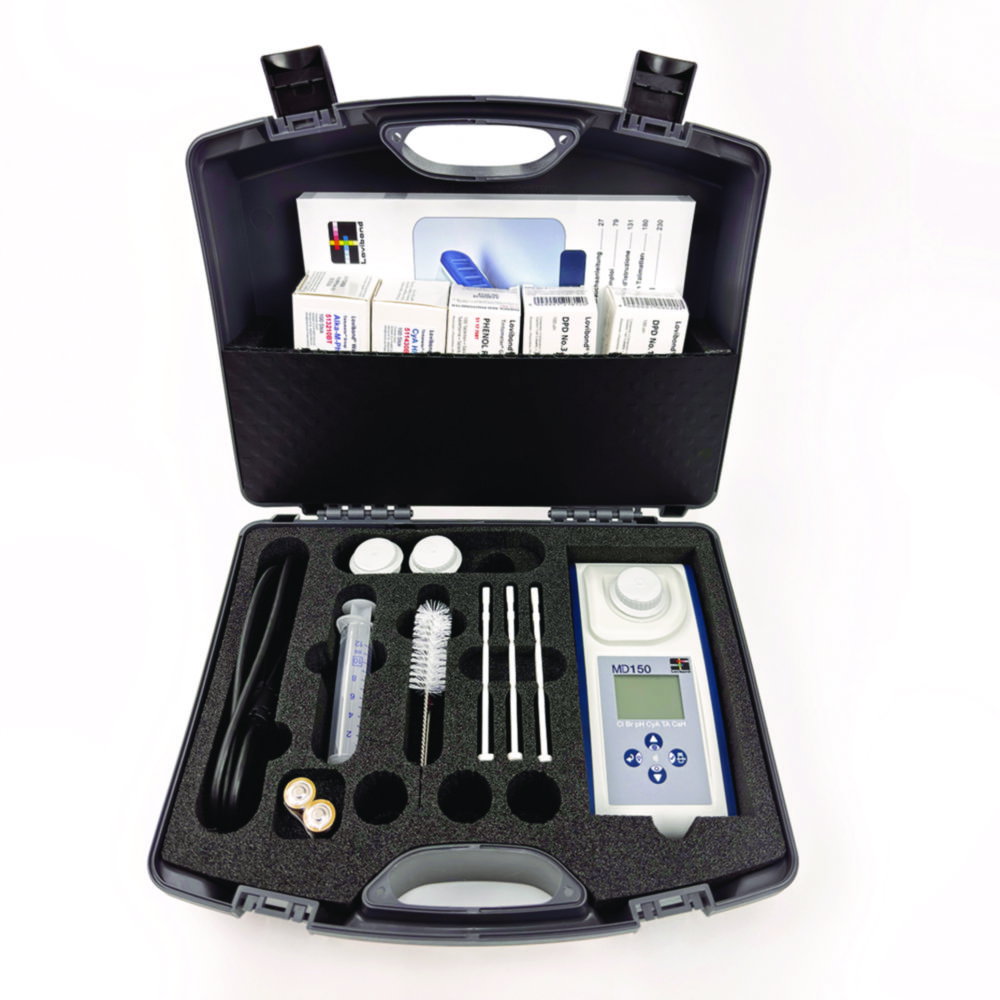 Photometer MD150 CL-Br-ClO2-O3-pH, mit Reagenztabletten