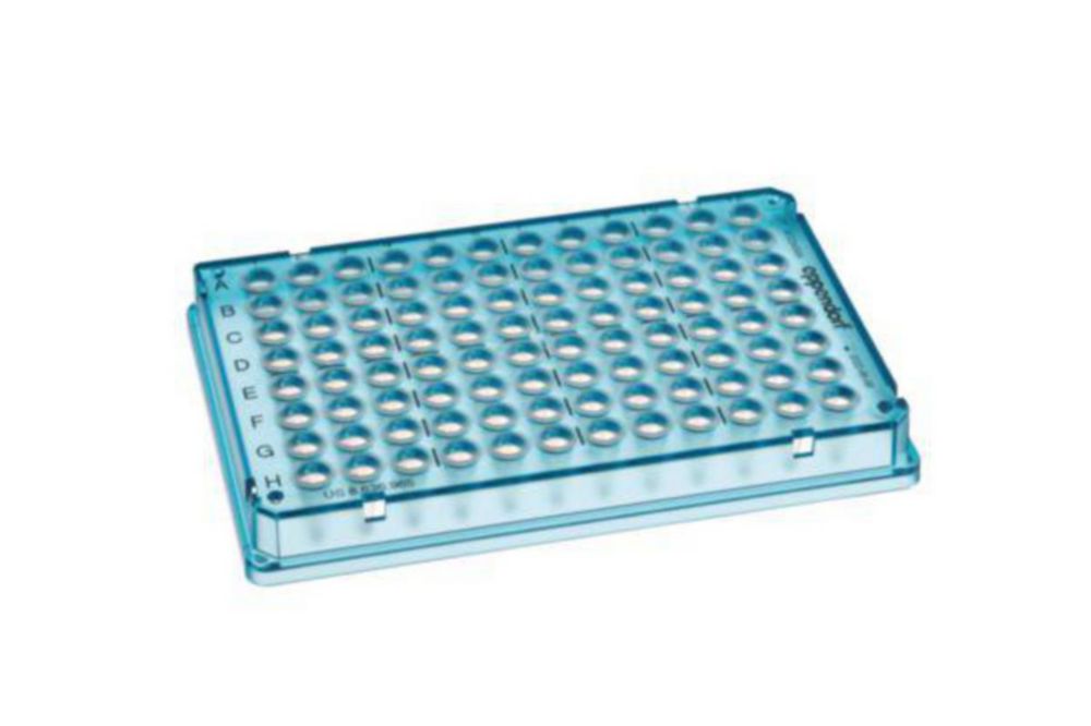 twin.tec® Trace PCR Plate 96 skirted, PCR clean, crystal blue, VE=25