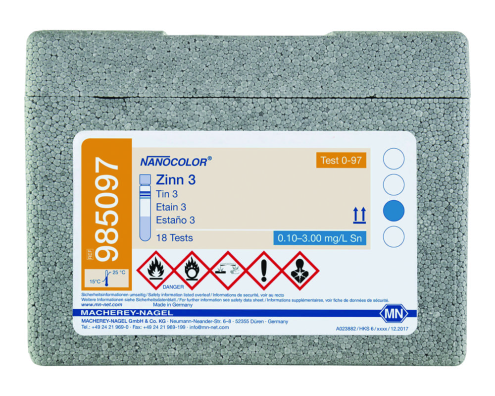 Rundküvettentests NANOCOLOR® Zinn