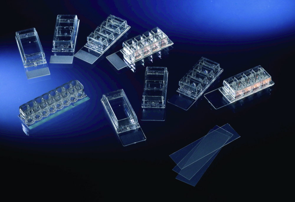 Objektträger Lab-Tek™ Chamber Slide™ System, Glas