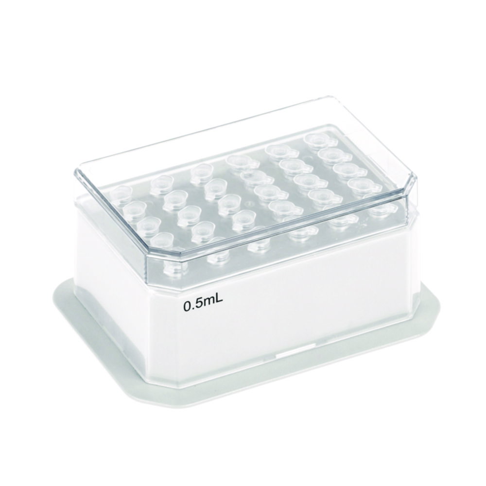 Blöcke für Schüttelinkubatoren, mit klarem Gestell und Abdeckung