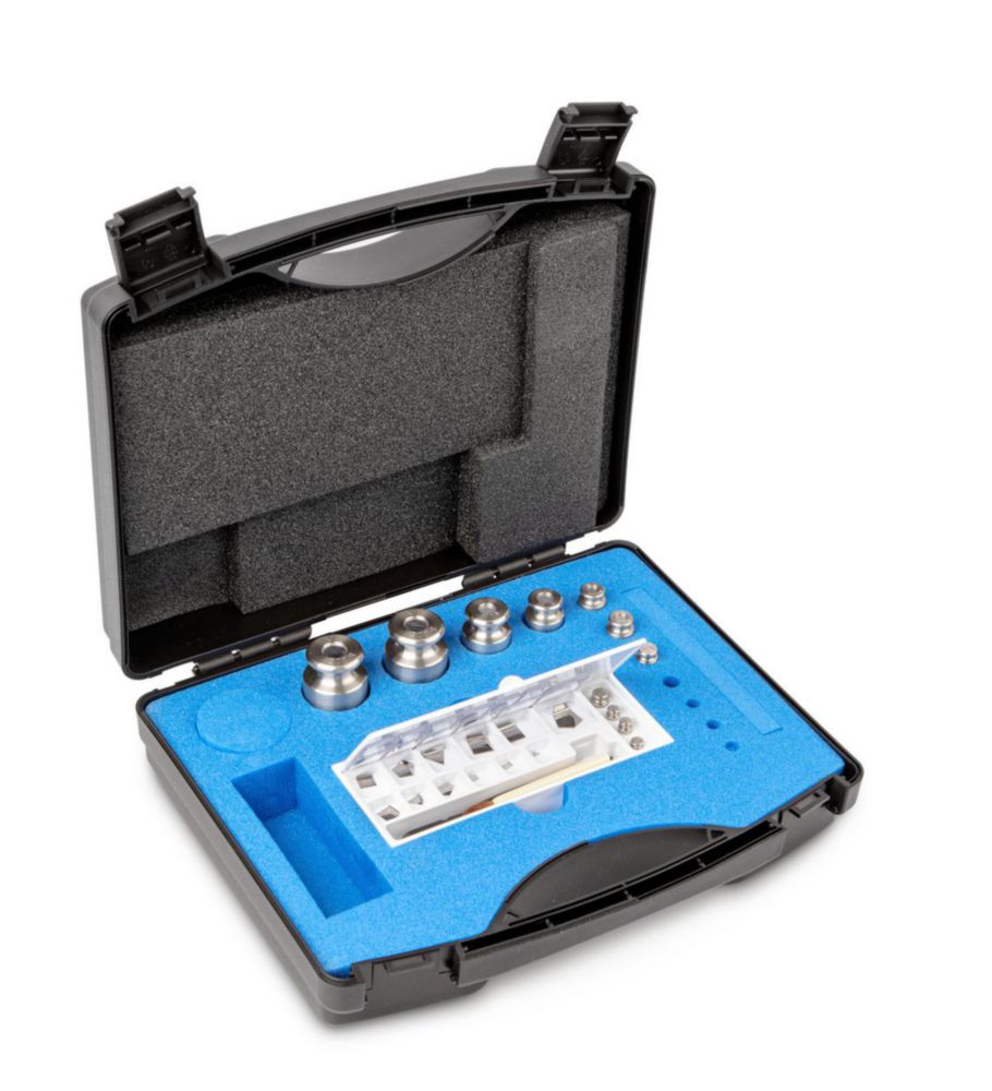 Gewichtssatz M1, 1mg...200g, Edelstahl, feingedreht, im Kunststoff-Koffer