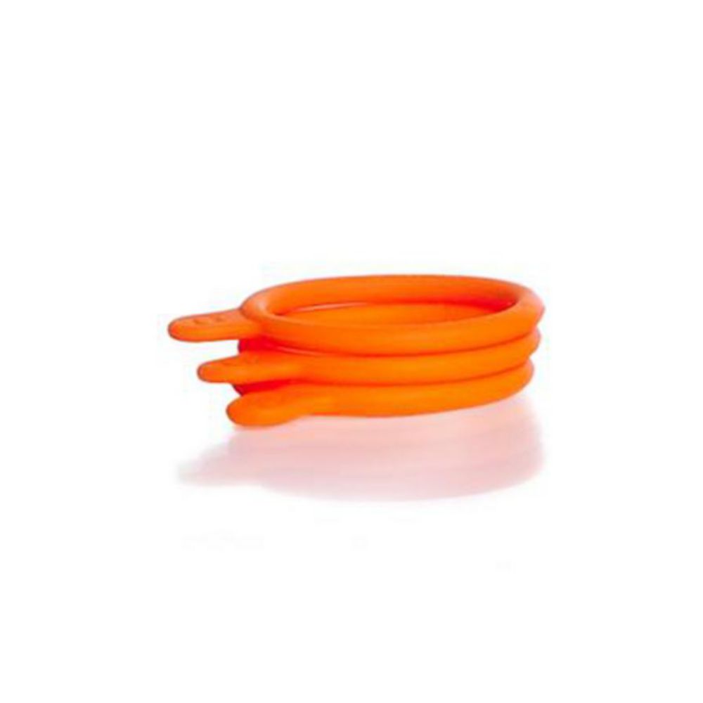 DURAN GL 45 Kennzeichnungsringe (bottle tag) aus Silikon für GL 45 DURAN® Laborflaschen, orange, VE=20