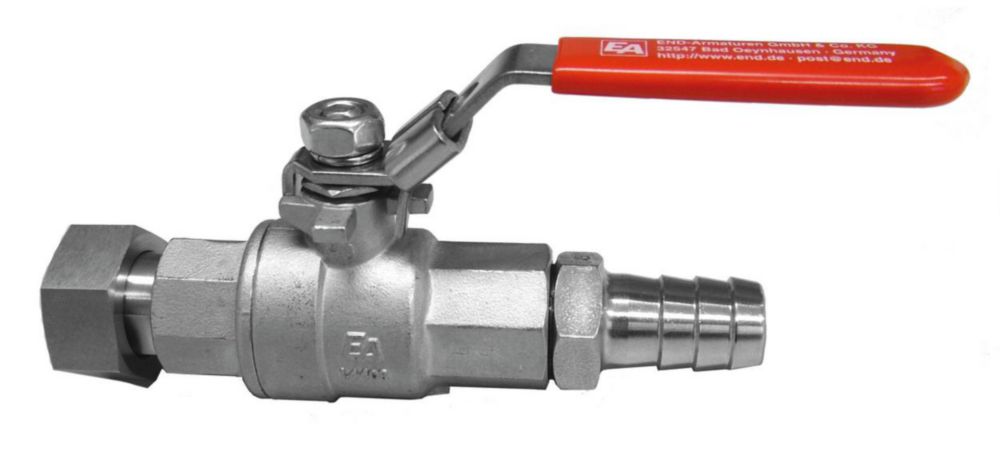 Ablaufhahn aus Edelstahl zur einfachen Badentleerung