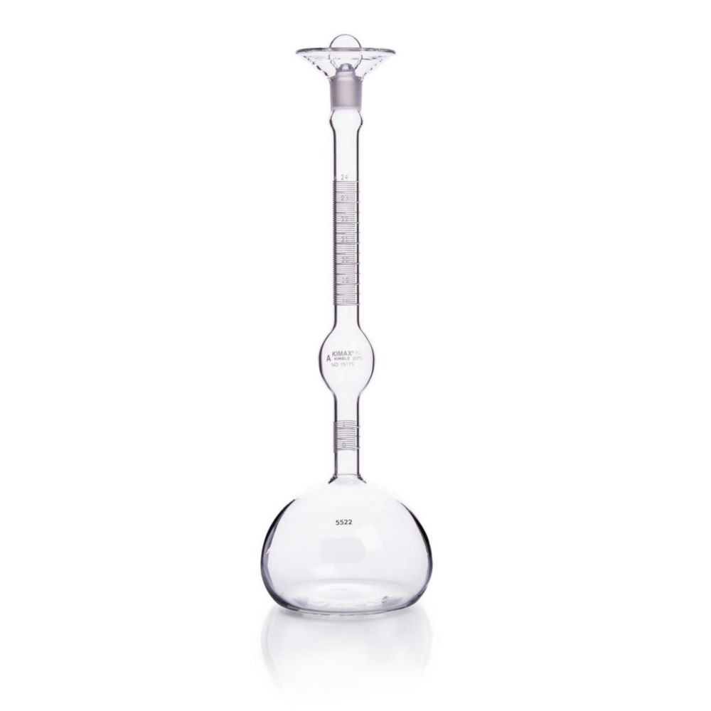 Le Chatelier Flasche 24 ml class-A, für 64g Proben, Höhe 285 mm, Ø 90 mm für  Feinmaterialien (ASTM C188)