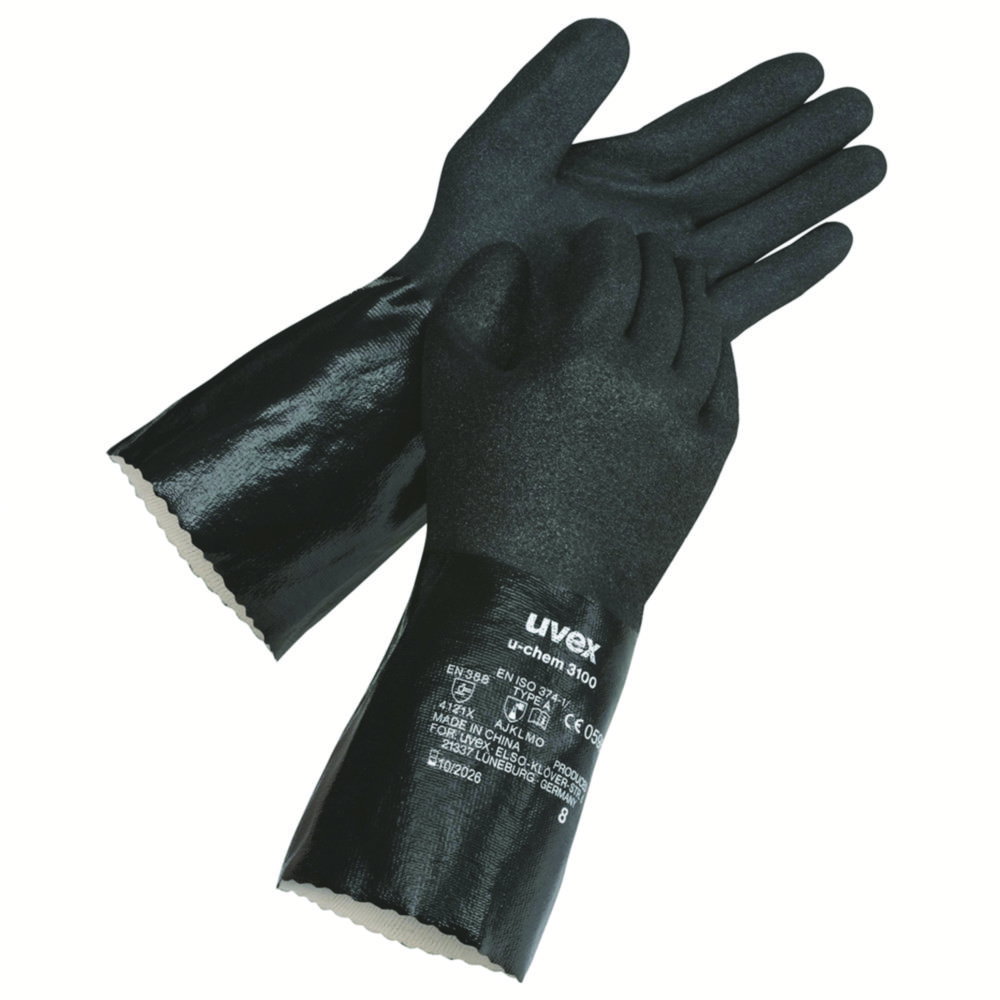 Chemikalienschutzhandschuh uvex u-chem 3100, NBR