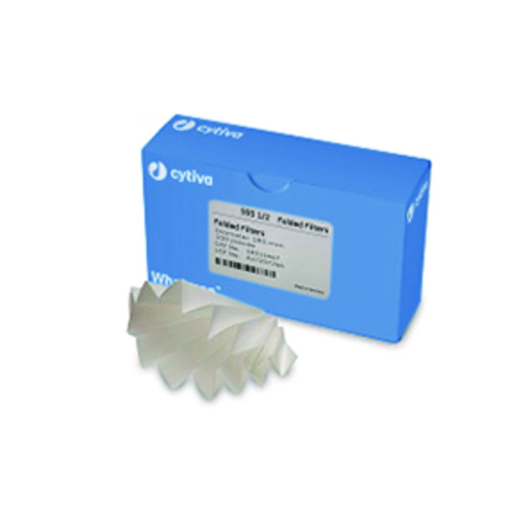 Filtrierpapiere Sorte 593 ½, qualitativ, Faltenfilter