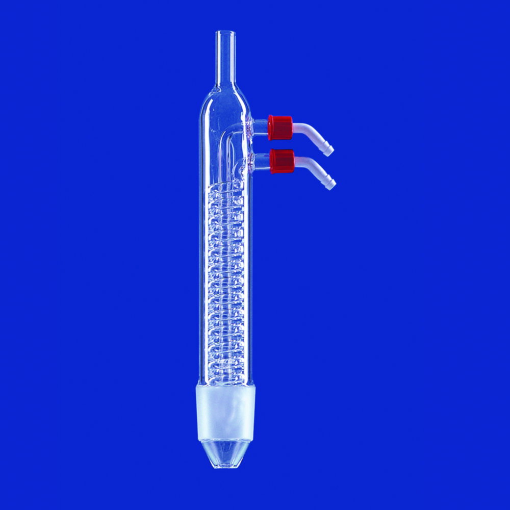 Kühler nach Dimroth für Extraktionsapparate, mit PP-Oliven, DURAN®-Rohr