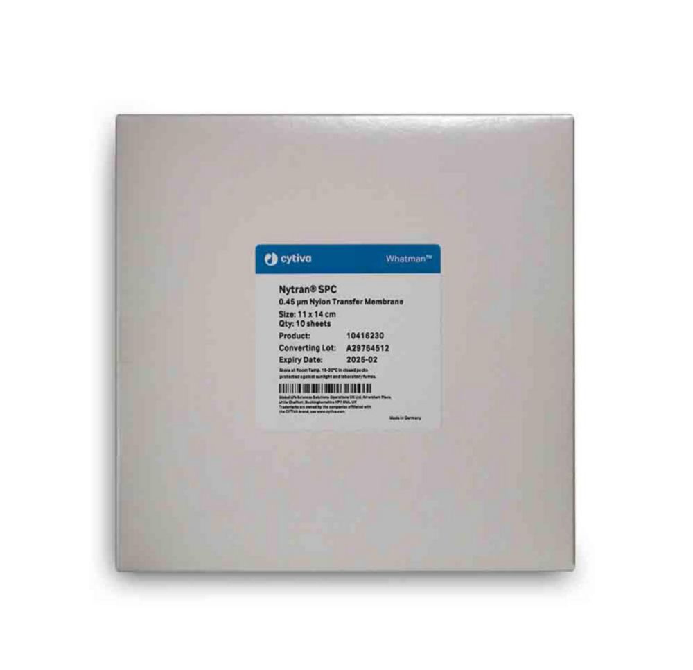 Transfermembran NYTRAN SuPerCharge 200mm x 3 m, pos. gelad. Nylonmembran 0,45 µm