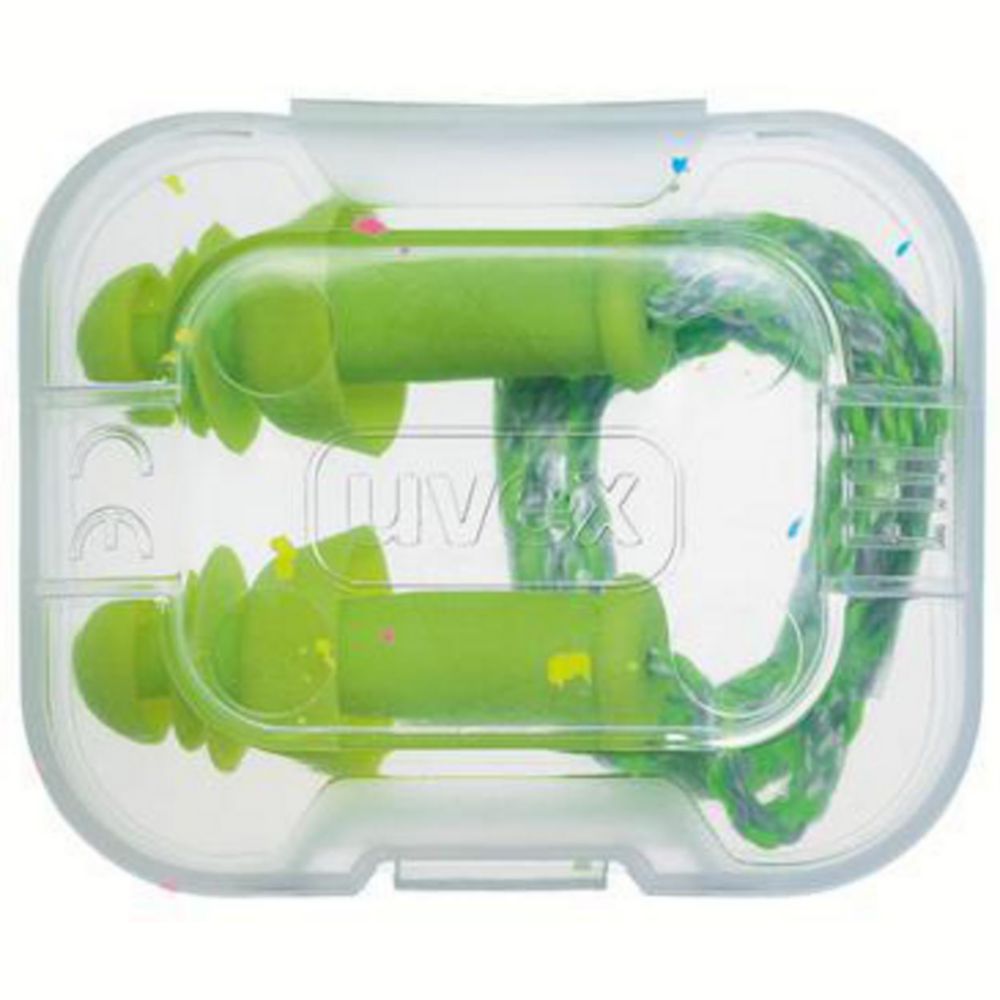 Gehörschutzstöpsel uvex whisper+ grün, SNR 27 dB, Größe M VE=50 Paar