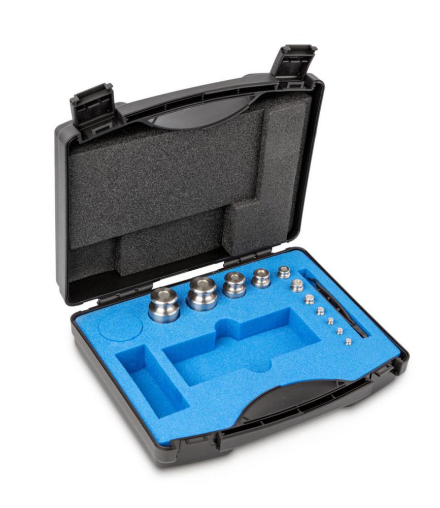 Gewichtssatz F2, 1g...200g Edelstahl, feingedreht, im Kunststoff-Koffer