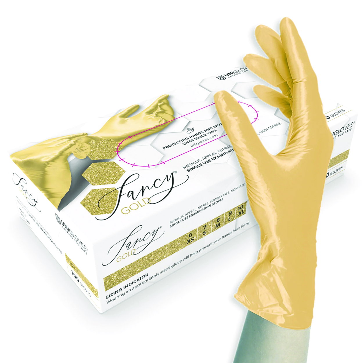 Einmalhandschuhe Fancy Gold, Nitril