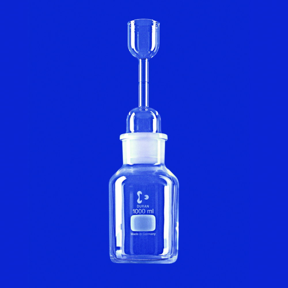 Pyknometeraufsätze mit Weithals-Steilbrustflasche
