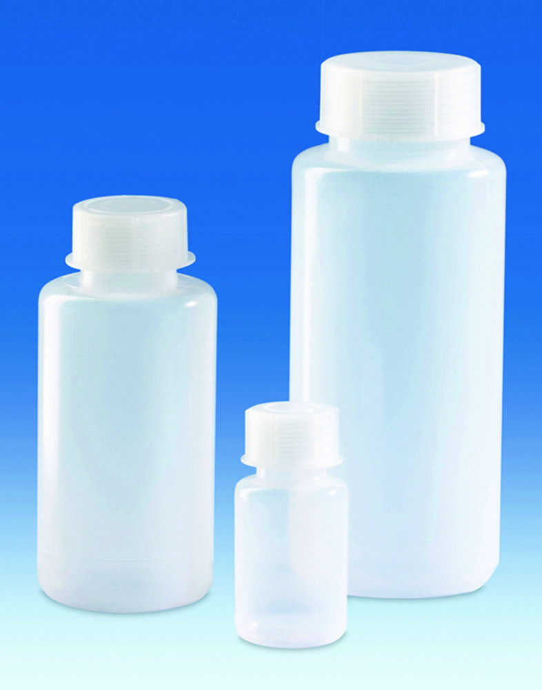 Weithalsflaschen, LDPE, mit Schraubverschluss, PP