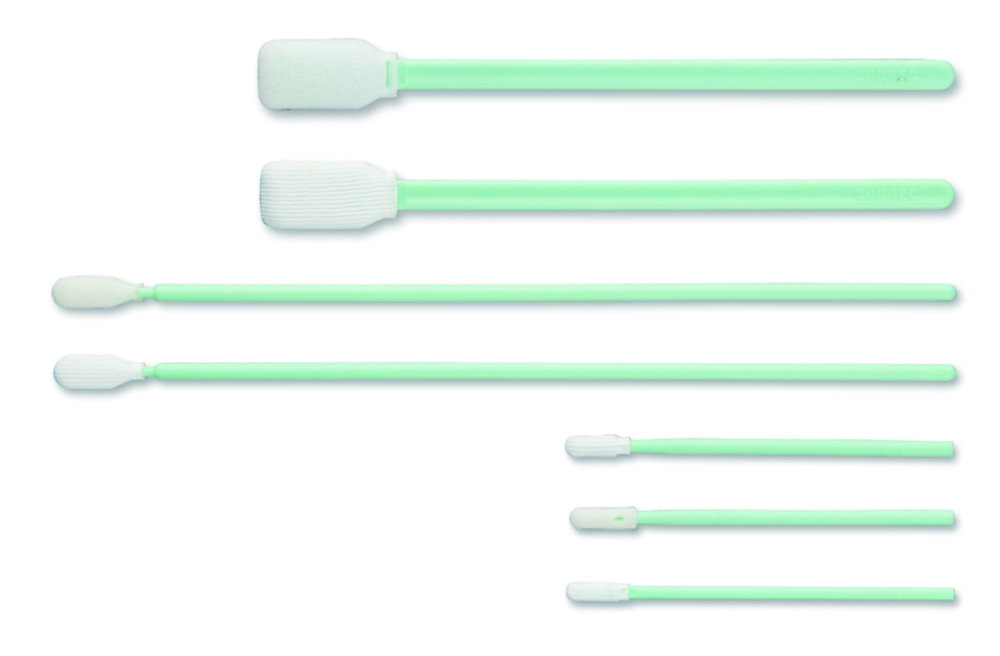 Reinraum-Swabs | Länge mm: 125, Kopfgröße mm: 12,7 x 25, Material Kopf: PU-Schaum
