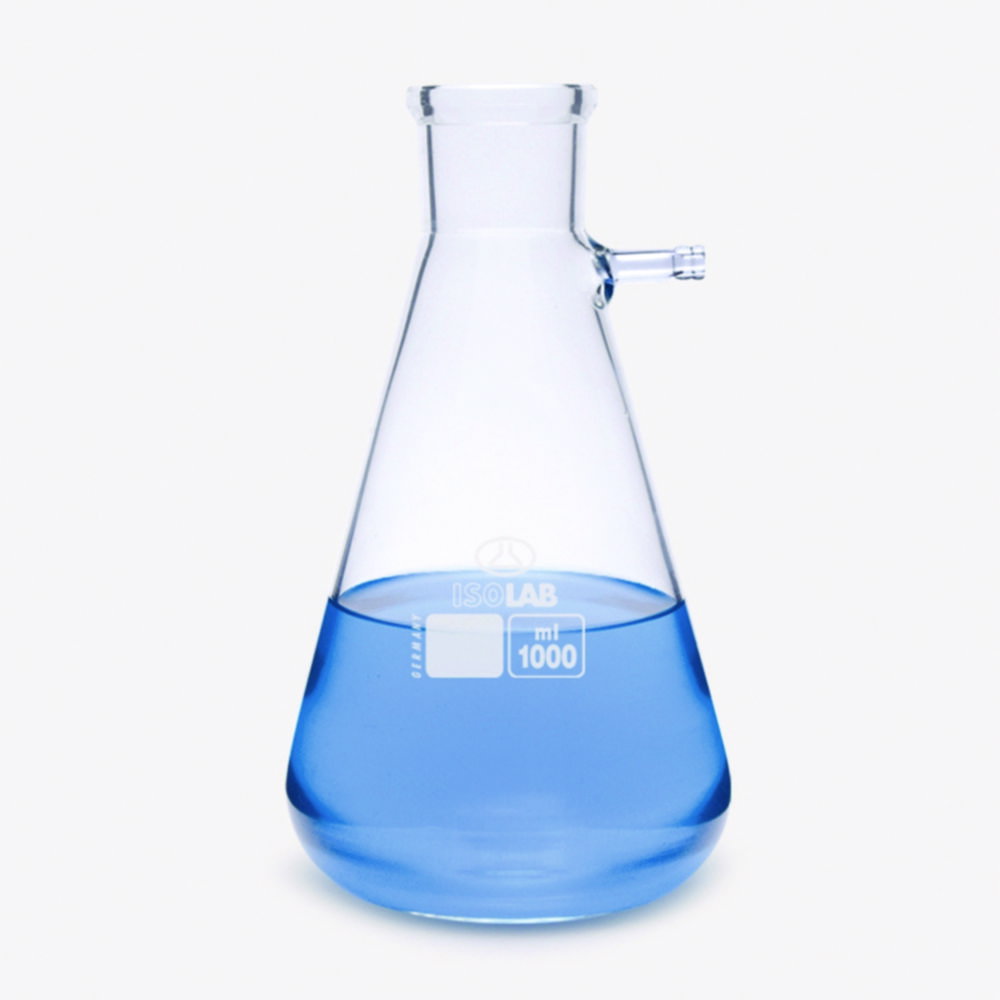 Saugflaschen, Erlenmeyerform, Borosilikatglas 3.3